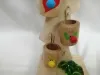 Montessori Early Education Center's marbles, parent-child games, six-tube ball rolling, physical inertia, and educational wooden toys for children details Picture